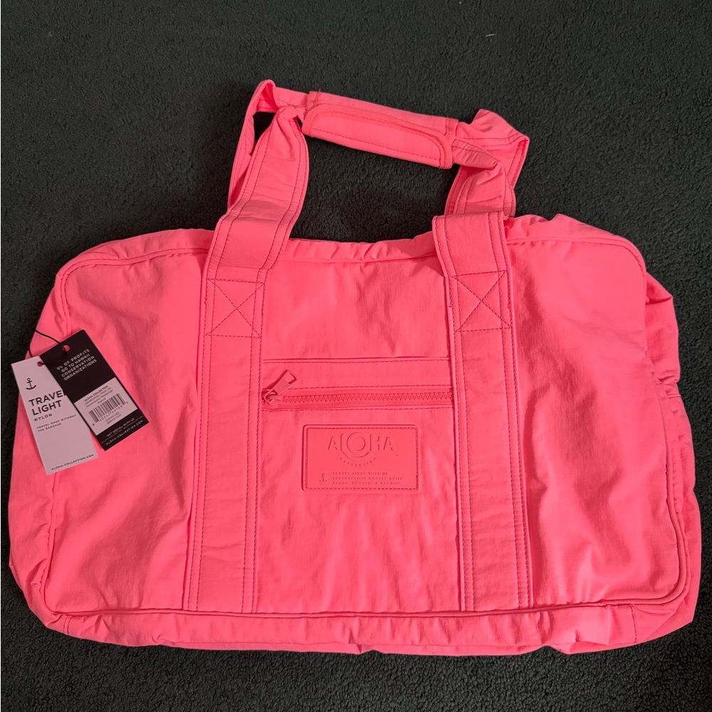 ALOHA Collection Weekender Pink Travel Bag